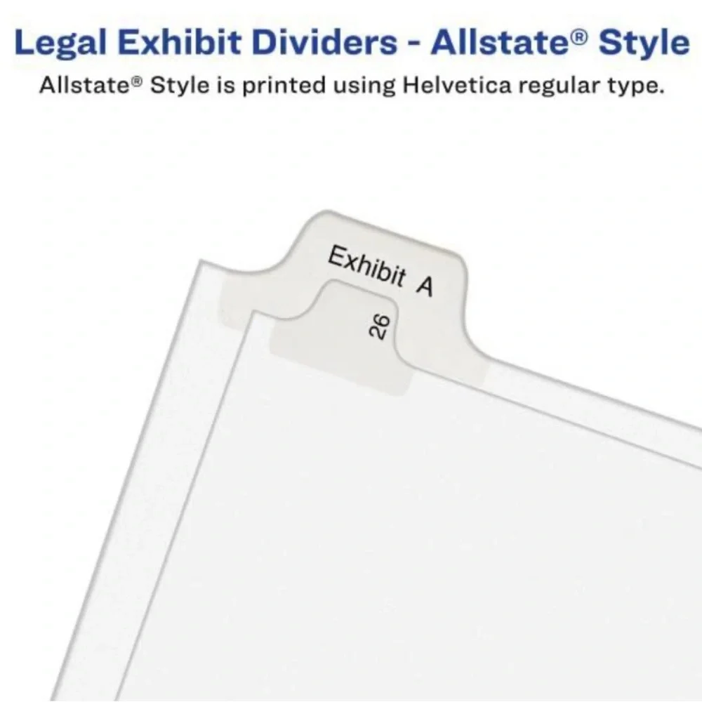🗂️ Avery A-Z Legal Exhibit Dividers for 3 Ring Binders